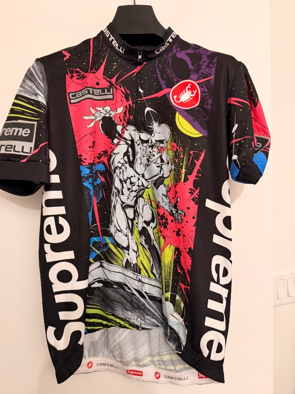 Supreme Castello Silver Surfer Cycling Jersey - Spring 2022 Size XL